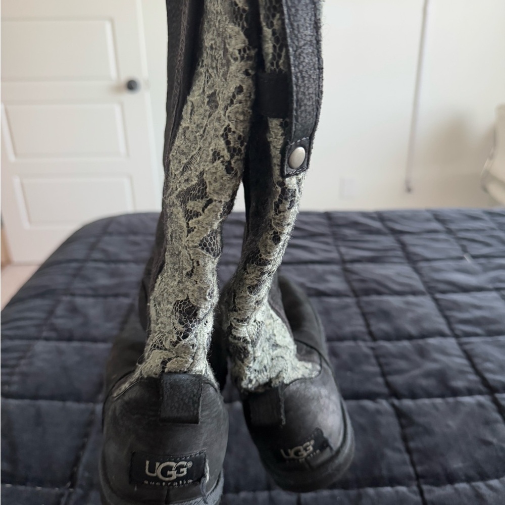 UGG Black Lace Boots